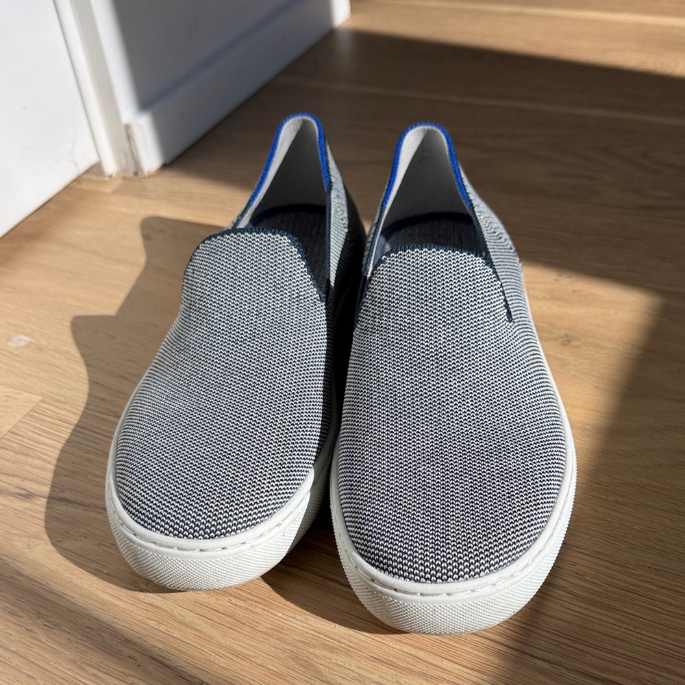 Rothy's Women's Slip-On Loafers - Black, White, and Blue